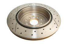 Load image into Gallery viewer, DBA 02-07 Subaru WRX STi 10 Stud Hole Rear Drilled &amp; Slotted Street Series Rotor for performance upgrades by DTX Performance