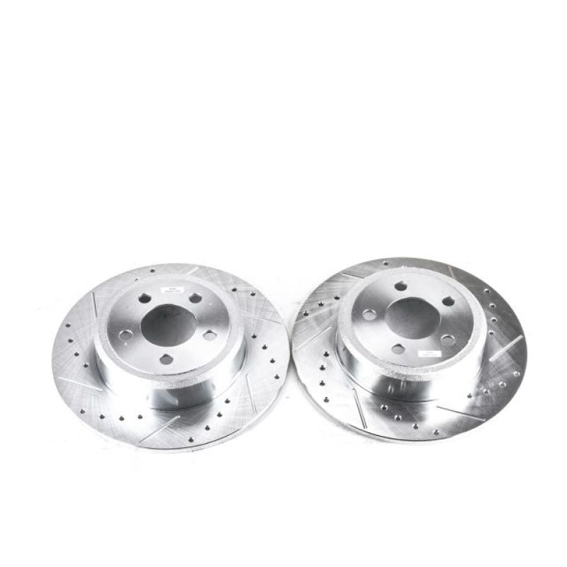 Power Stop 05-19 Chrysler 300 Rear Evolution Drilled & Slotted Rotors - Pair - DTX Performance