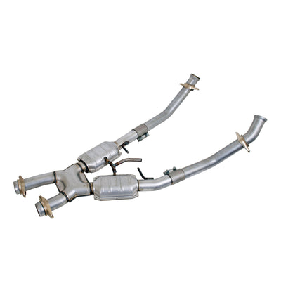 BBK 86-93 Mustang 5.0 High Flow X Pipe With Catalytic Converters - 2-1/2, performance car parts, engine performance parts