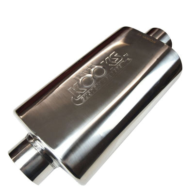 Kooks Universal 3in Center/Center Oval Muffler (4x8x12) for performance car tuning and exhaust systems by DTX Performance