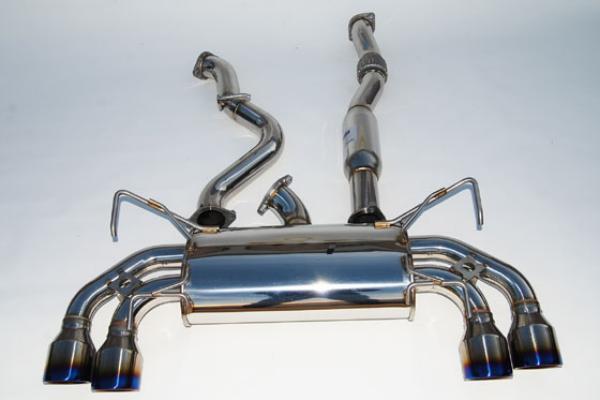 Invidia 08-11 STi Hatch / 11 WRX Hatch Dual Q300 Titanium Tip Cat-back Exhaust performance car part from DTX Performance