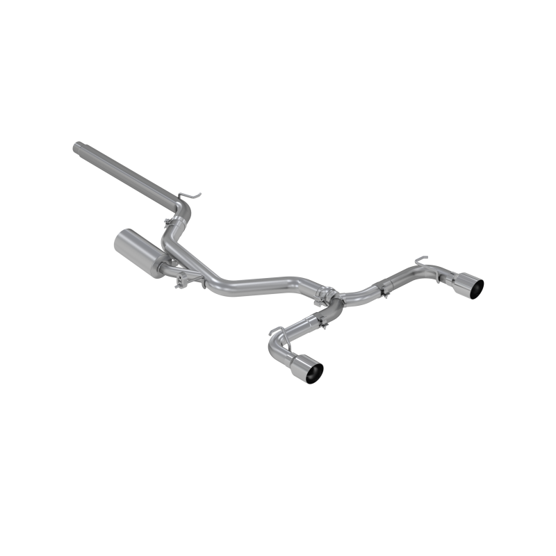 MBRP 15-20 VW 2.0L Turbo Golf GTI MK7 3in T304 Cat Back Exhaust for performance car enthusiasts, available at DTX Performance.