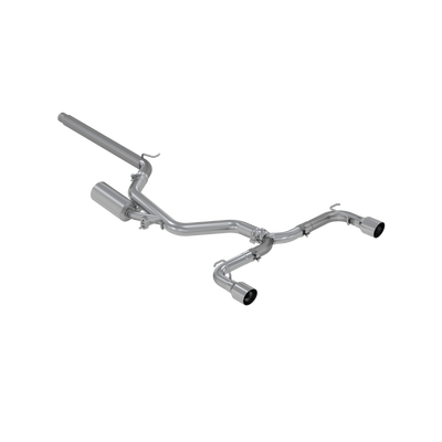 MBRP 15-20 VW 2.0L Turbo Golf GTI MK7 3in T304 Cat Back Exhaust for performance car enthusiasts, available at DTX Performance.
