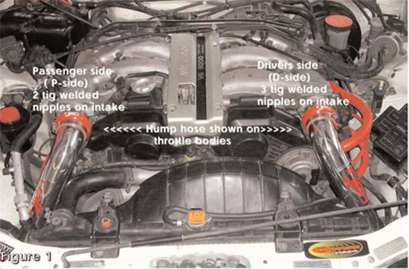 Injen 90-96 Pipe Only Intake System 300Z Non Turbo Polished Short Ram Intake - DTX Performance