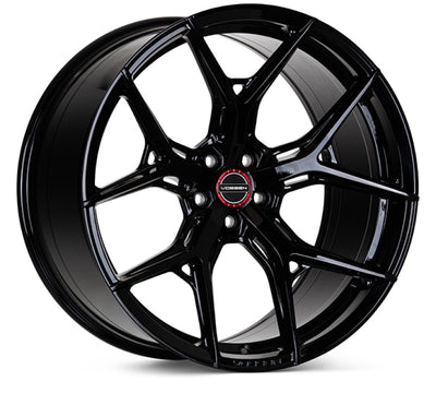 Vossen HF-5 20x12 / 5x120.65 / ET48 / Super Deep / 70.3 CB - Gloss Black Wheel for performance cars from DTX Performance