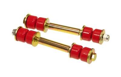 Prothane Universal End Link Set - 4 1/4in Mounting Length - Red for performance car upgrades from DTX Performance