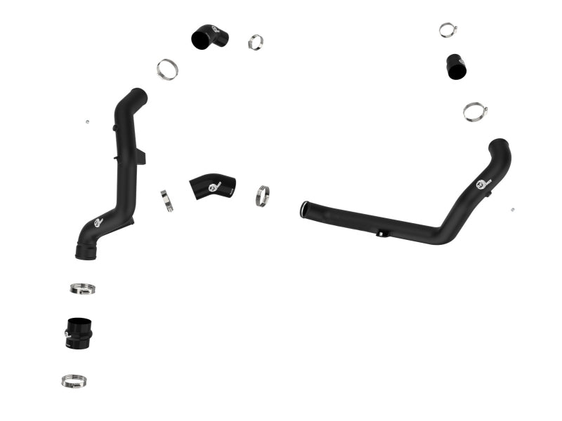 aFe BladeRunner 2 1/4in Intercooler Hot Side Charge Pipe 22-23 Ford Explorer V6-3.0L (tt) - Black - DTX Performance