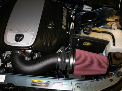Airaid 06-10 Charger / 05-08 Magnum 5.7/6.1L Hemi CAD Intake System w/ Tube (Dry / Red Media) for performance upgrades