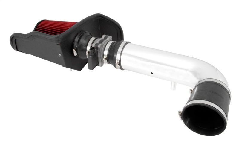 Spectre 94-96 Chevy Caprice/Impala SS V8-5.7L F/I Air Intake Kit with polished aluminum tube and red filter for engine performance.