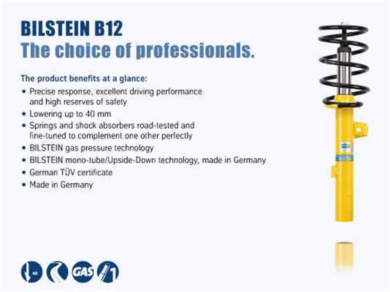 Bilstein B12 2008 Mercedes-Benz C300 Base Front and Rear Suspension Kit - DTX Performance