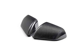 Ford Racing 24-25 Mustang (w/o Turn Signals) Carbon Fiber Mirror Skull Caps - Gloss