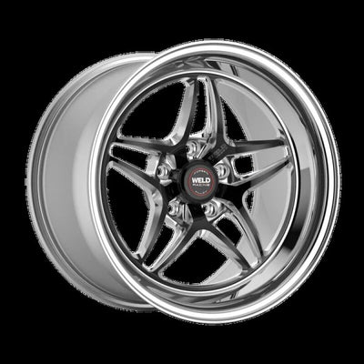 Weld S81 18x10 / 5x4.75 BP / 6.6in BS +28mm ET High Pad Black Center Wheel