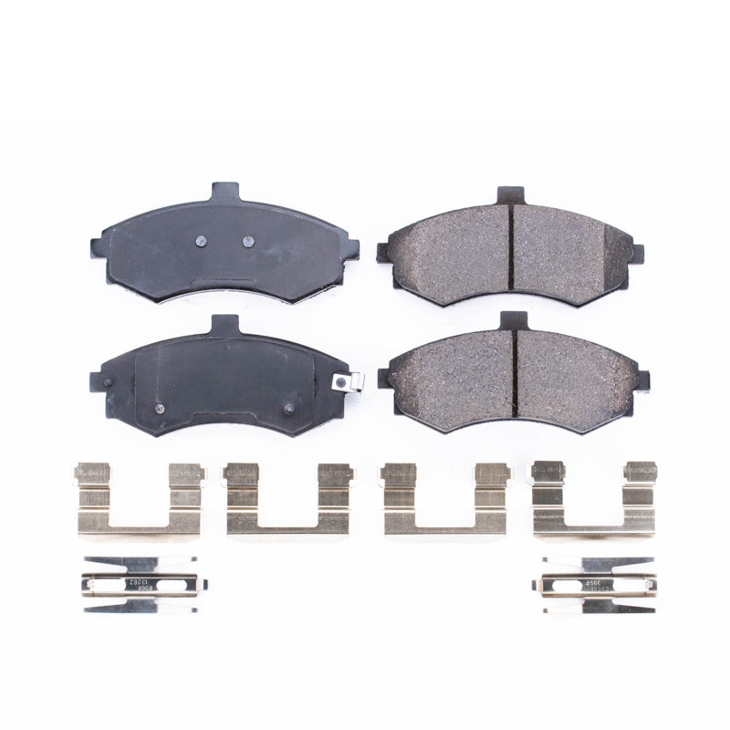 Power Stop 02-05 Hyundai Elantra Front Z17 Evolution Ceramic Brake Pads w/Hardware - DTX Performance