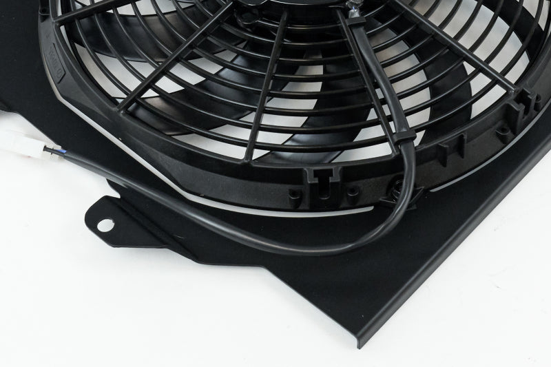 CSF 92-00 Honda Civic All-Aluminum Fan Shroud w/12in SPAL Fan - Black Finish - DTX Performance