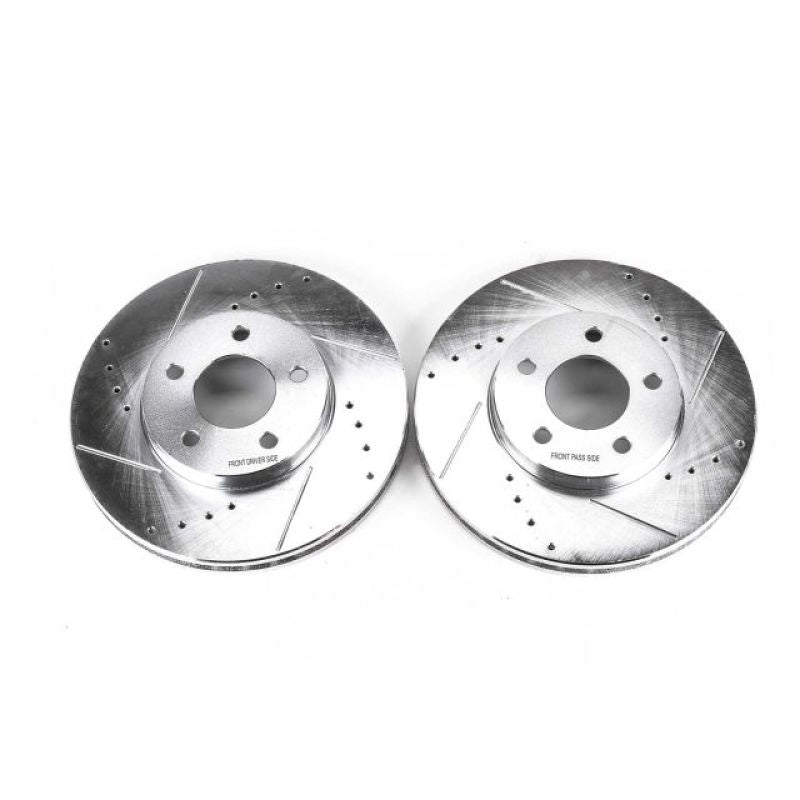 Power Stop 02-06 Buick Rendezvous Front Evolution Drilled & Slotted Rotors - Pair - DTX Performance