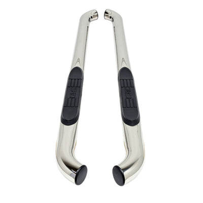 Westin 24-26 Toyota Tacoma Xtra Cab E-Series 3 Nerf Step Bars Stainless Steel