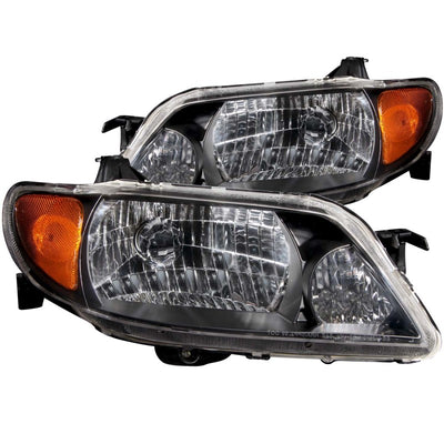 ANZO 2001-2003 Mazda Protege Crystal Headlights Black, high performance car parts from DTX Performance, veteran owned shop, tuning upgrades