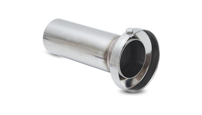 Vibrant 3.90in OD Low Inner Silencer Muffw/ 3.90in ID Single Wall Exh Tip2.5in OD Tuning Tube, performance car parts, DTX Performance