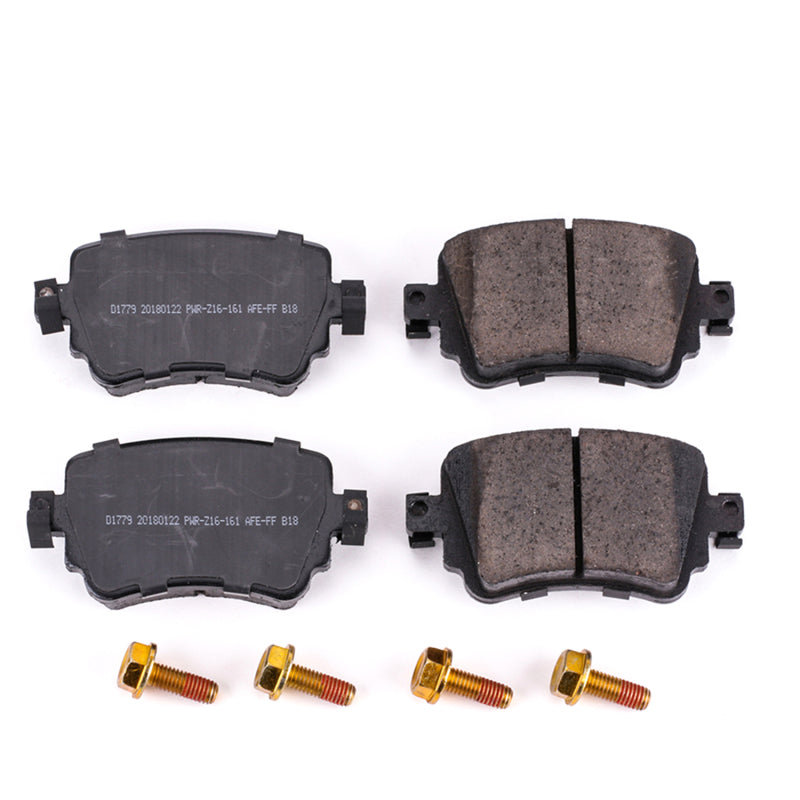 Power Stop 16-18 Audi Q3 Rear Z17 Evolution Ceramic Brake Pads w/Hardware - DTX Performance