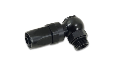 Vibrant Single -6AN x -6 ORB Male Banjo fitting, lightweight aluminum, perfect for performance car tuning and upgrades at DTX Performance.