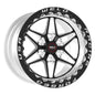 Weld S81 17x10 / 5x4.75 BP / 7.2in. BS (43mm Offset) Black Wheel (High Pad) - Black Single Beadlock
