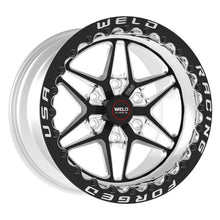 Load image into Gallery viewer, Weld S81 17x11 / 5x115 BP / 5.8in. BS Black Wheel Single Beadlock (Med Pad)