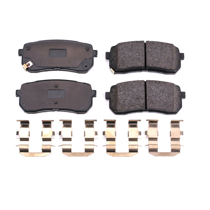 Power Stop 07-12 Hyundai Veracruz Rear Z17 Evolution Ceramic Brake Pads w/Hardware - DTX Performance