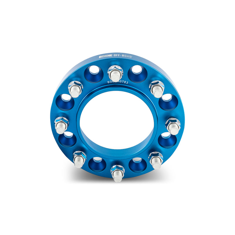 Mishimoto Borne Off-Road Wheel Spacers 8x180 124.1 32 M14 Blue - DTX Performance