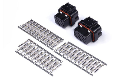 Haltech AMP 26 & 34 Pin Connector Set Plug & Pins for performance car upgrades at DTX Performance, veteran owned shop.