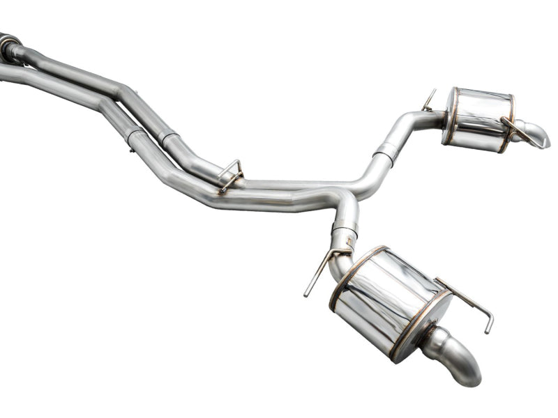 AWE Audi 2019-2023 C8 A6/A7 3.0T Touring Edition Cat-back Exhaust- Turn Downs - DTX Performance