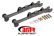 Load image into Gallery viewer, BMR 10-15 5th Gen Camaro Chrome Moly Non-Adj. Rear Lower Control Arms (Delrin) - Black Hammertone - DTX Performance