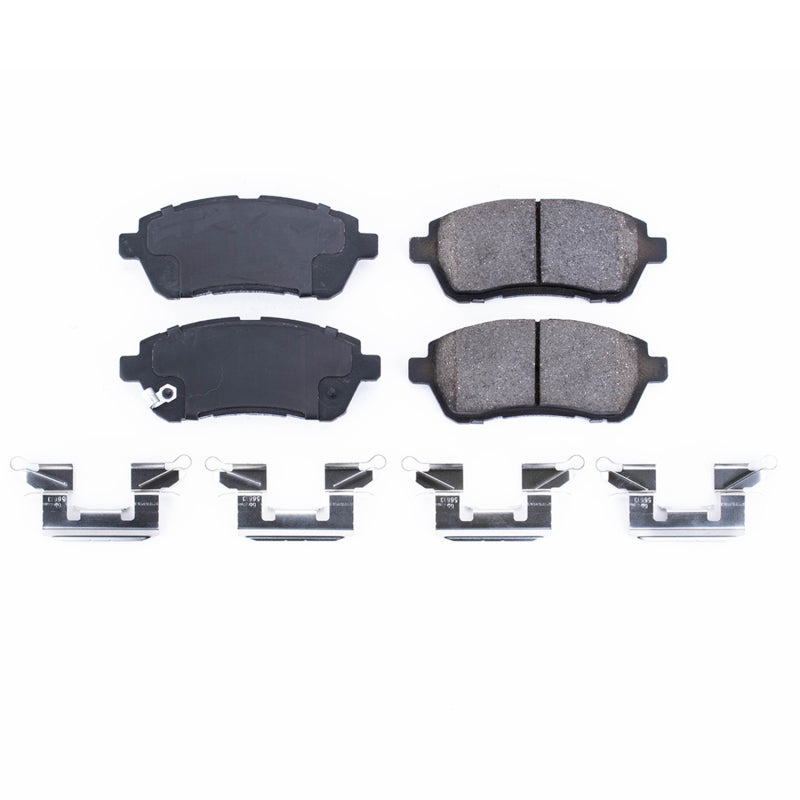 Power Stop 11-14 Mazda 2 Front Z17 Evolution Ceramic Brake Pads w/Hardware - DTX Performance