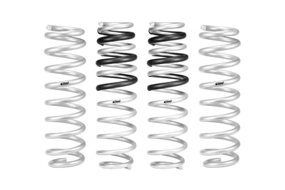 Eibach Pro-Truck Lift Kit for 2021+ Ford Bronco springs shown in black and silver for performance car parts and upgrades.