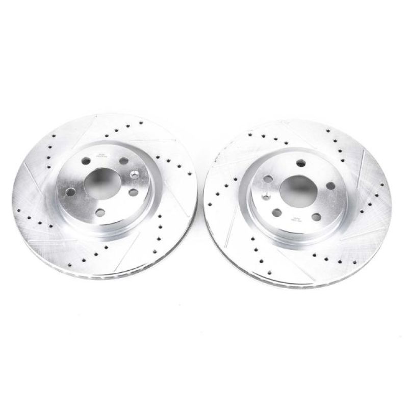 Power Stop 08-14 Cadillac CTS Front Evolution Drilled & Slotted Rotors - Pair - DTX Performance