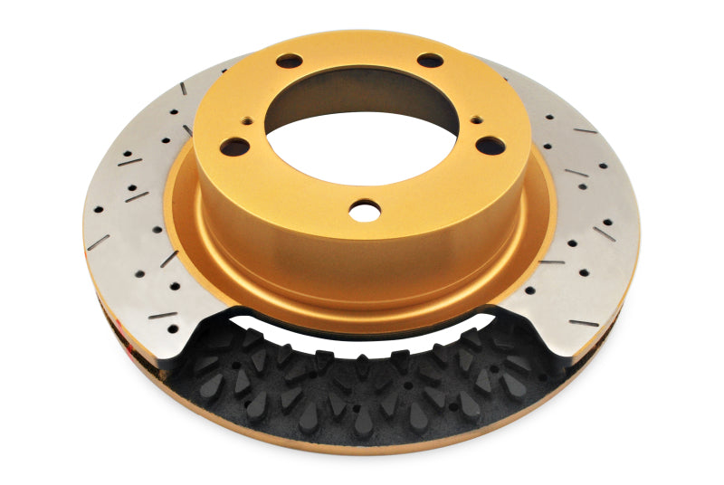 DBA 05-06 Pontiac GTO Front Street Series Drilled & Slotted Rotor w/Black Hat - DTX Performance