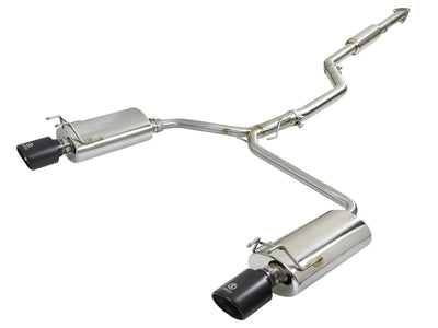 aFe Takeda Exhaust 304SS Dual Cat-Back w/ Black Tips 13-17 Honda Accord LX/EX/EX-L Sedan L4 2.4L, performance car parts