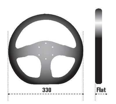 Sparco Steering Wheel Ring L360 Leather Black, performance car parts, DTX Performance, high performance auto parts