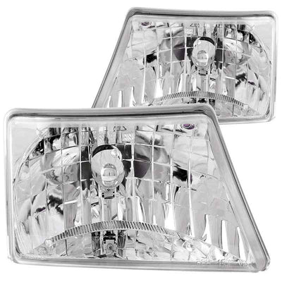 ANZO 1998-2000 Ford Ranger Crystal Headlights Chrome, performance upgrades, veteran owned performance shop