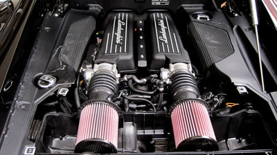 K&N Replacement Air Filter for 09-13 Audi R8 5.2L V10 / 09-13 Lamborghini Gallardo 5.2L V10 in engine bay