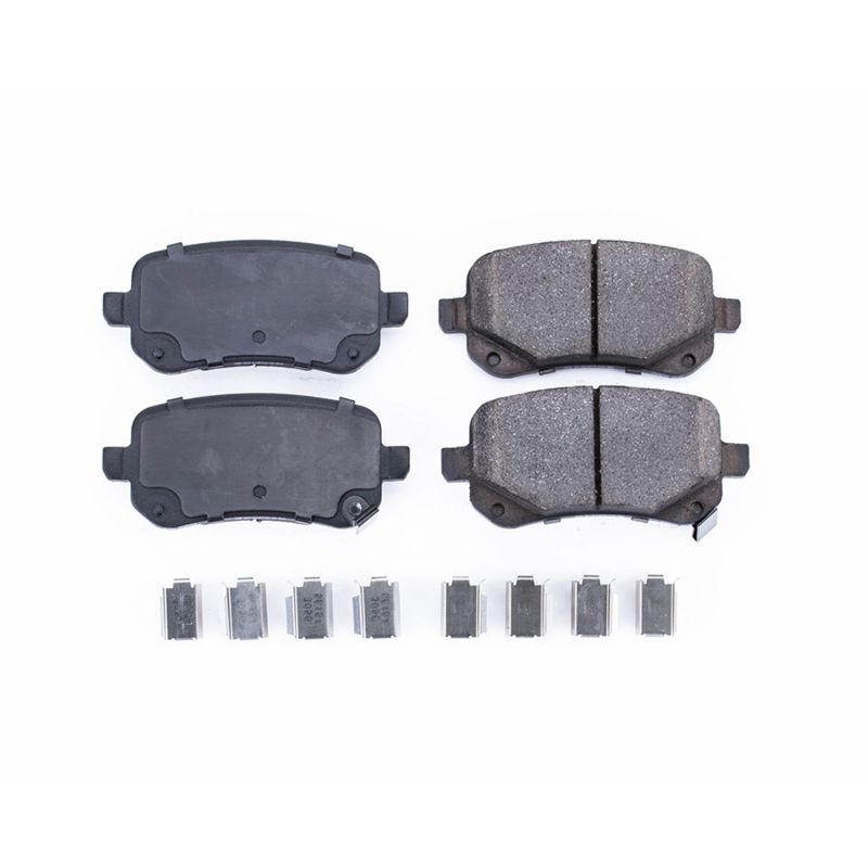 Power Stop 08-12 Chrysler Town & Country Rear Z17 Evolution Ceramic Brake Pads w/Hardware - DTX Performance