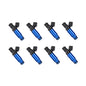 Injector Dynamics 1750-XDS - Injectors 60mm / 14mm Top O-ring 14mm Blue Bottom Adaptor - Set of 8