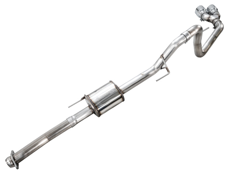 AWE 21-25 Ford F150 (14th Gen Reg Cab) Cat-Back Exhaust - 4.5in Dual Side Exit Chrome Tips, high performance auto parts, performance upgrades