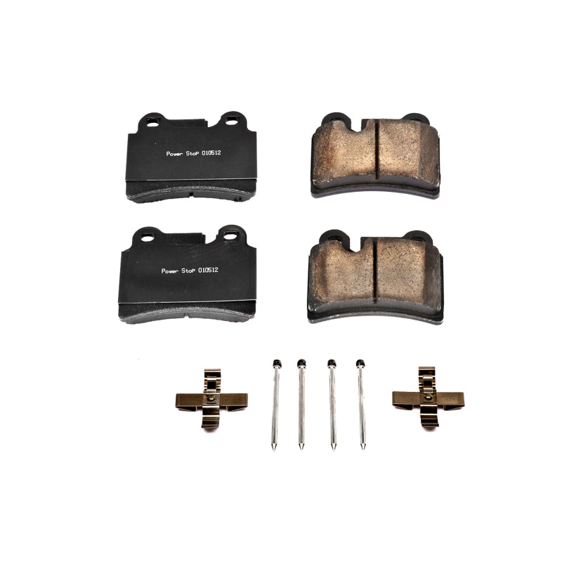 Power Stop 06-07 Volkswagen Touareg Rear Z17 Evolution Ceramic Brake Pads w/Hardware - DTX Performance