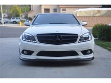 Load image into Gallery viewer, Spyder Mercedes Benz C-Class 08-11 Projector Headlights Halogen - DRL Blk PRO-YD-MBW20408-DRL-BK on white C-Class car