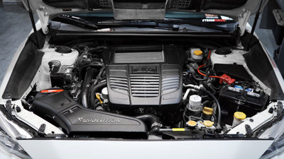 Injen 15-20 Subaru WRX H4-2.0L Turbo Evolution Intake in engine bay, performance car parts by DTX Performance