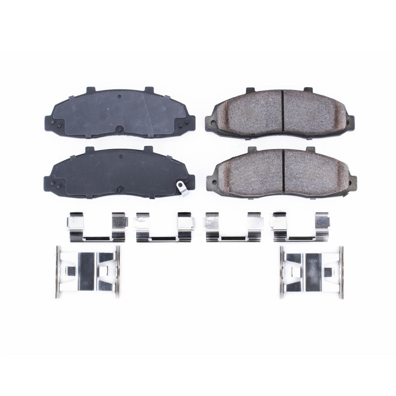 Power Stop 97-03 Ford F-150 Front Z17 Evolution Ceramic Brake Pads w/Hardware - DTX Performance