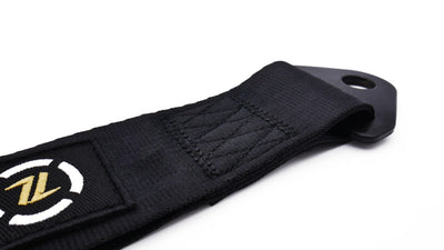 ISR Performance Universal Racing Tow Strap - Black, ideal for performance car parts, enhancing engine performance and tuning upgrades.
