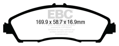 EBC 14+ Acura MDX 3.5 Greenstuff Brake Pads