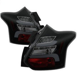 Spyder 12-14 Ford Focus 5DR LED Tail Lights - Black Smoke (ALT-YD-FF12-LED-BSM) performance car parts