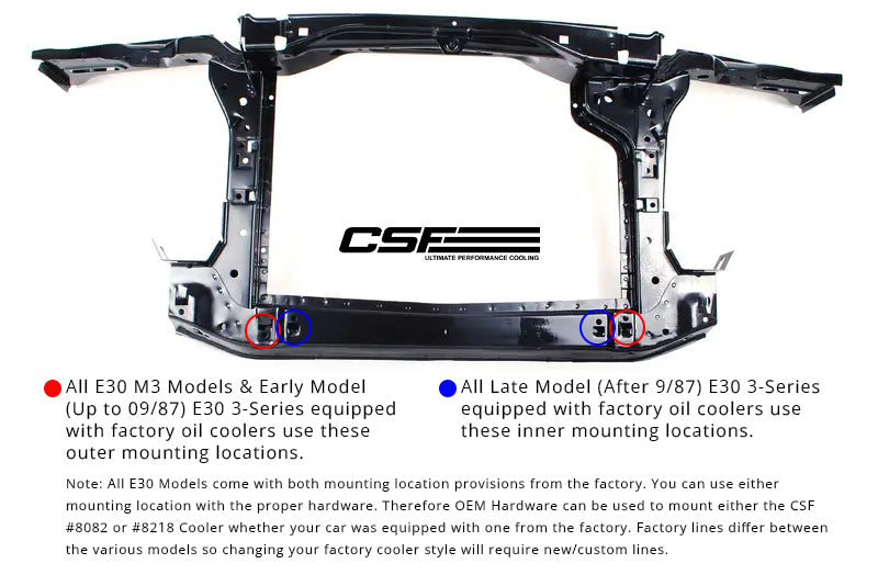 CSF BMW E30 Group A / DTM Race Style Oil Cooler - DTX Performance